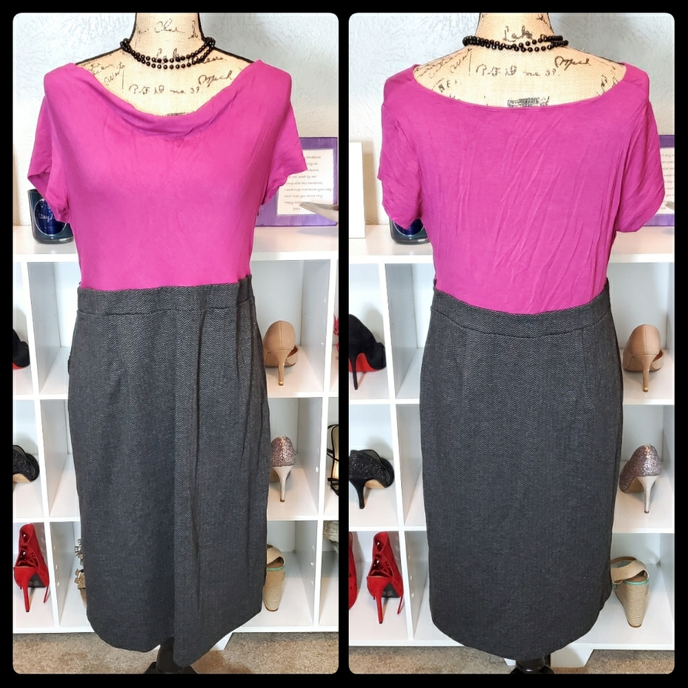 CLOSET CLOSING ~~ Motherhood Maternity Block Color Office Dress Pink